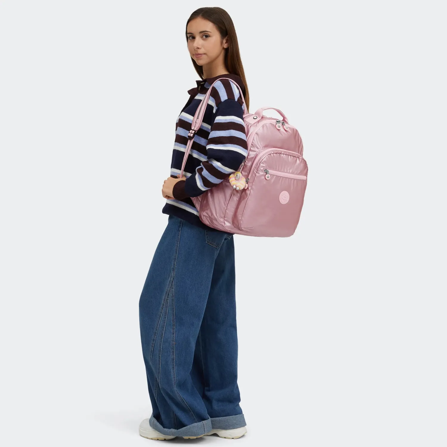 Kipling Seoul Lap rugzak Bronze Pink Groot 15 inch