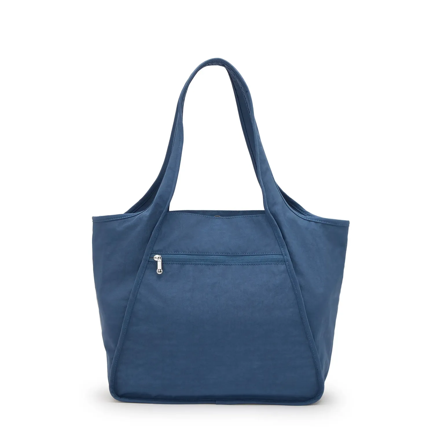 Kipling Carmela schoudertas Delicate Blue groot ruim