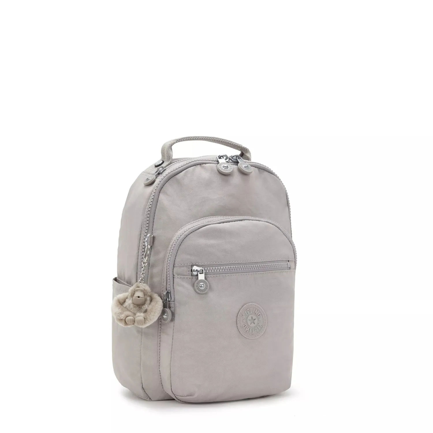 Kipling Seoul S kleine rugzak Grey Gris met tabletvak 11 inch