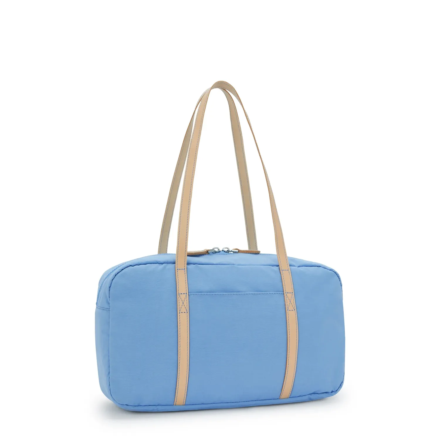 Kipling Naira schoudertas Cotton Air Blue Klein met ritsvakken