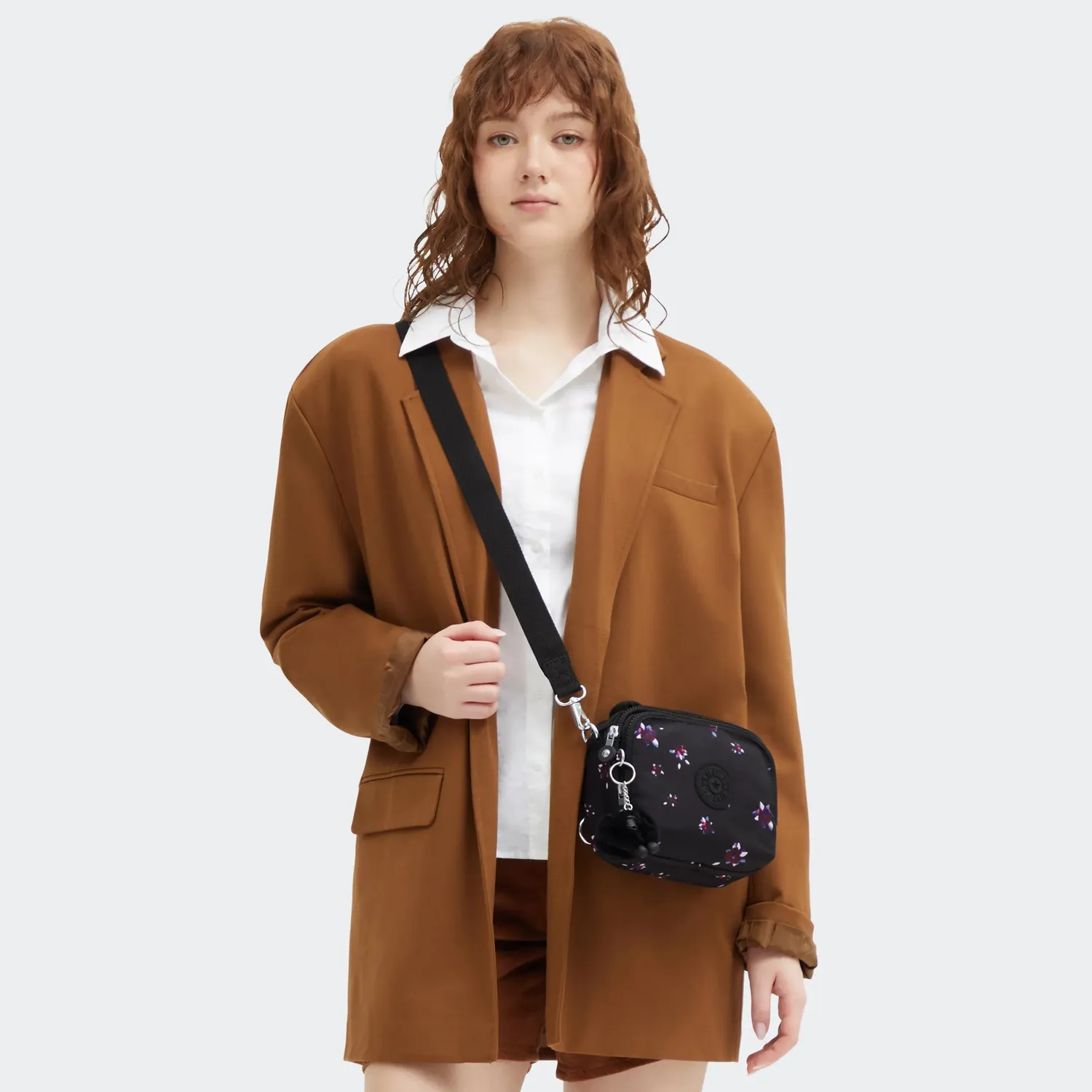 Kipling Cahir crossbody Night Flower Klein nylon