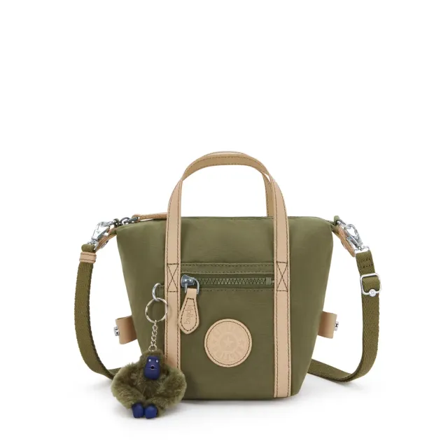 Kipling Boxy Art S handtas Cotton Khaki Klein compact