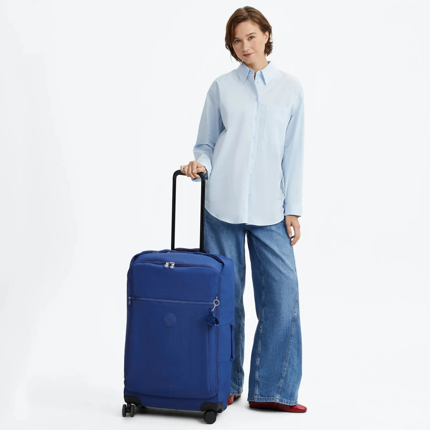 Kipling Darcey Up M koffer medium blazing blue 4 wielen