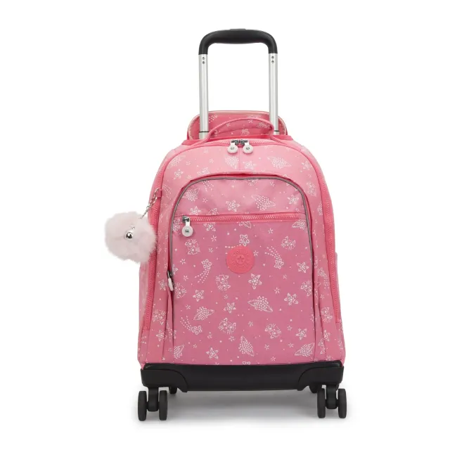 Kipling New Zea rugzak Glitter Cats groot met wielen