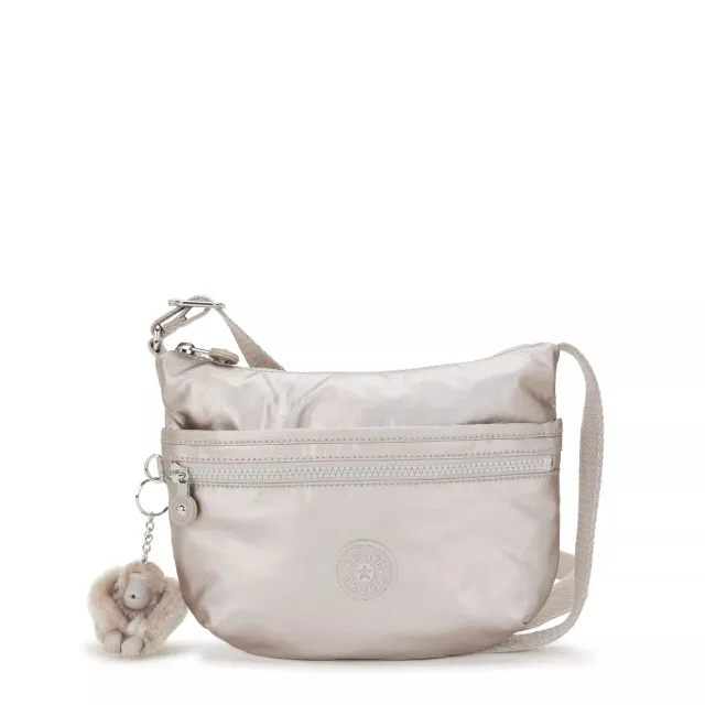 Kipling Arto S schoudertas Metallic Glow klein glans