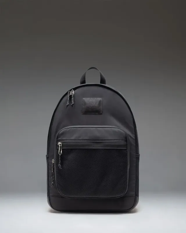 Herschel Kaine rugzak nylon zwart met flessen vakken