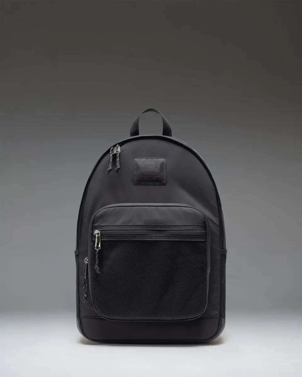 Herschel Kaine rugzak nylon zwart met flessen vakken
