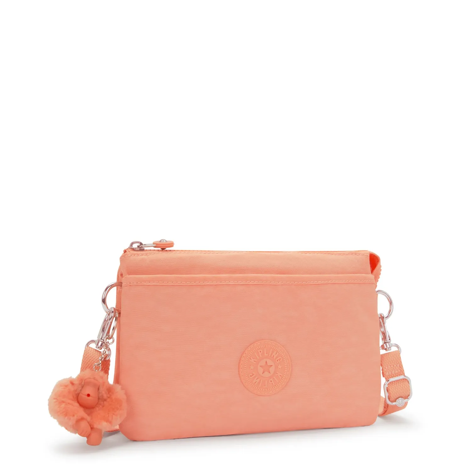 Kipling Riri crossbody klein Pinky Orange waterafstotend