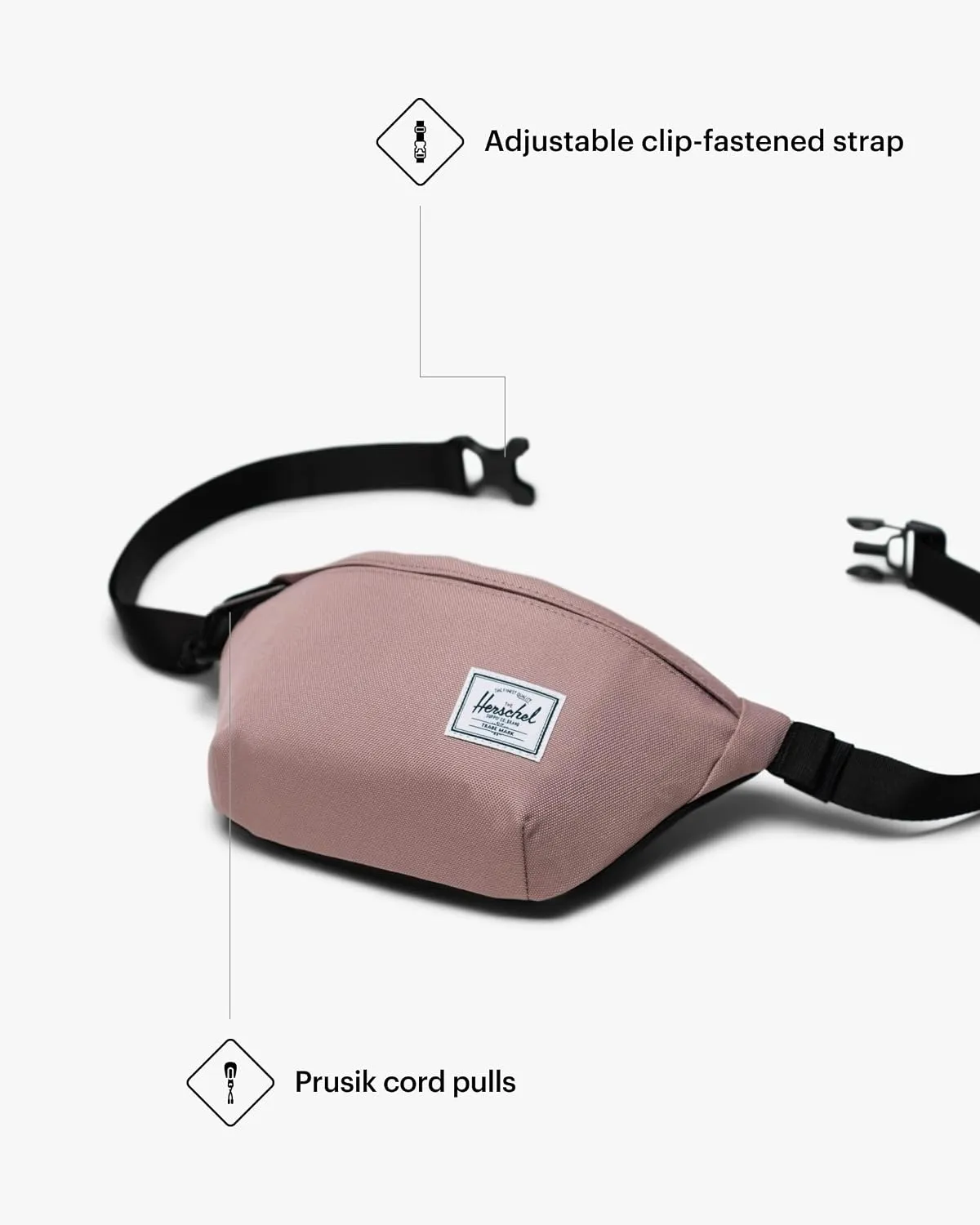 Herschel Legacy heuptas Ash Rose compact crossbody