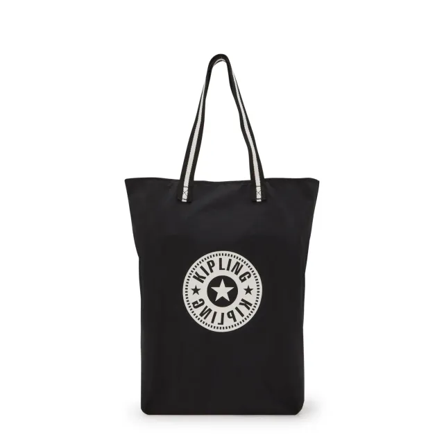 Kipling Hip Hurray 6 shopper Black White Hip opvouwbaar