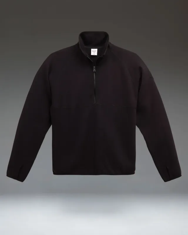 Herschel Performance Quarter Zip trui zwart heren