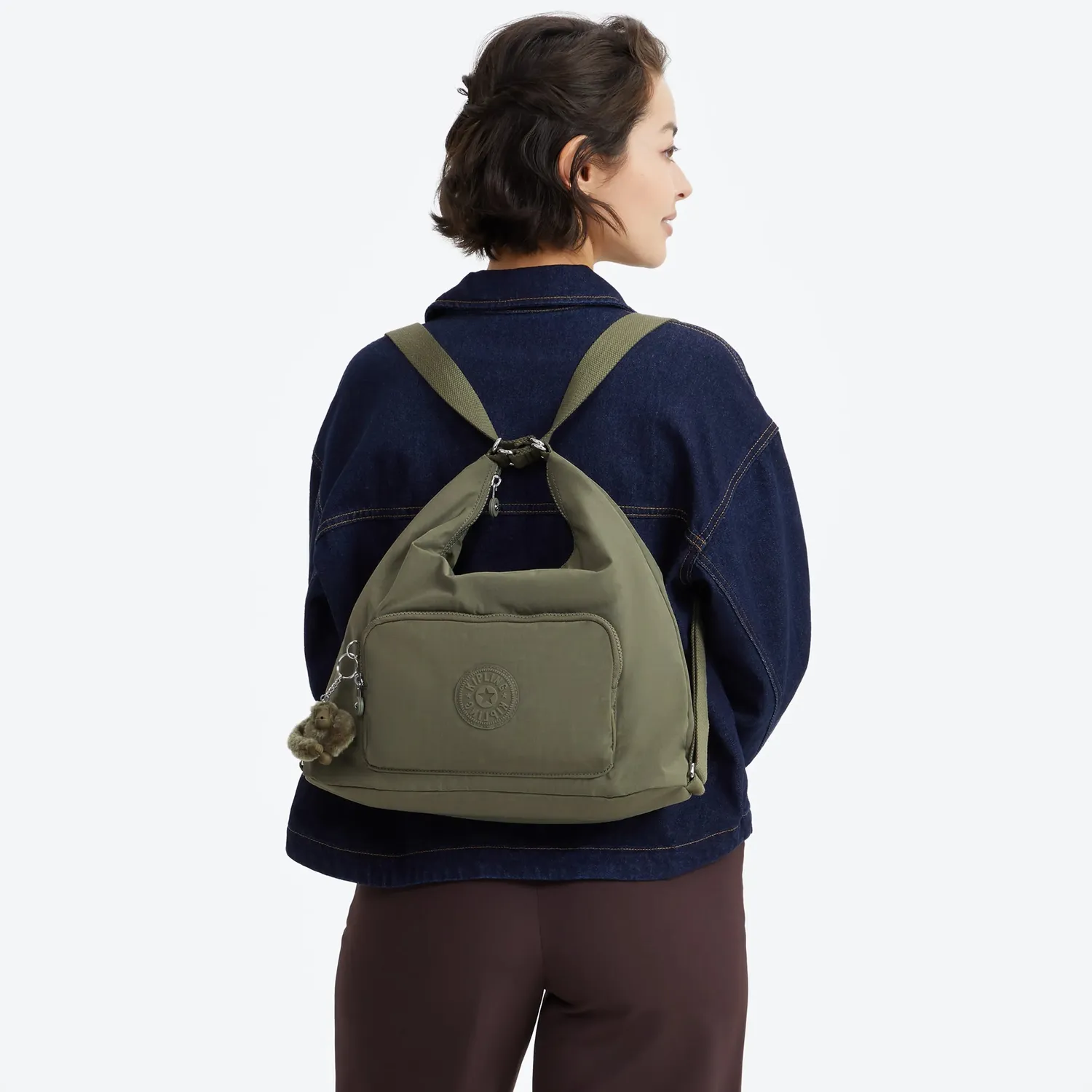 Kipling Yenna schoudertas Almost Sage Medium 2-weg