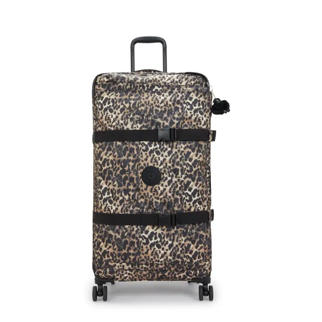 Kipling Spontaneous L koffer Wild Leopard groot TSA-slot