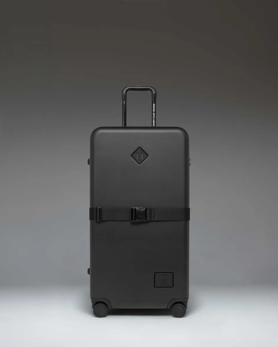 Herschel Heritage Hardshell Koffer large zwart uitbreidbaar