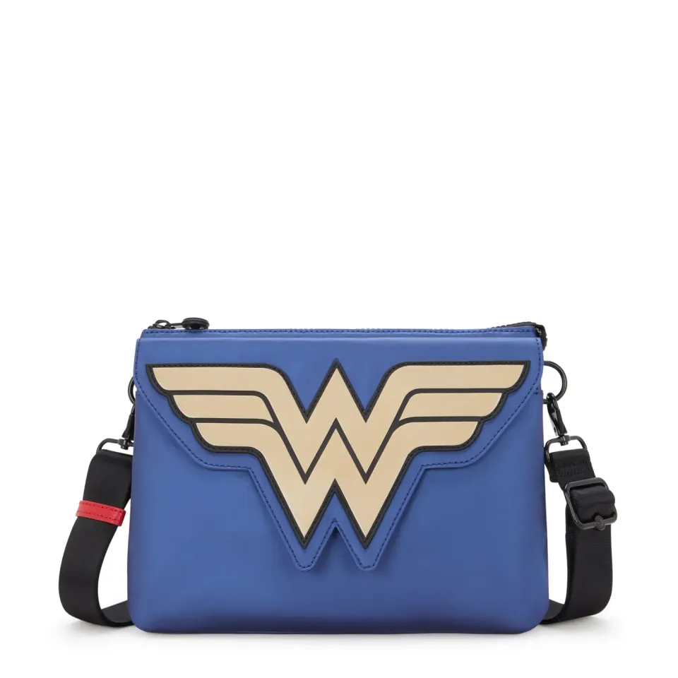 Kipling Riri L Flap crossbody Wonder Blue Medium metallic