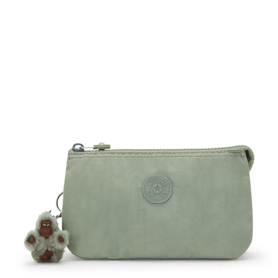 Kipling Creativity L etui Green Tea groot nylon 3 vakken