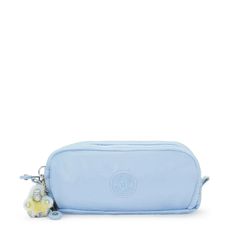 Kipling Gitroy pennenzak groot Clear Sky Metallic glans