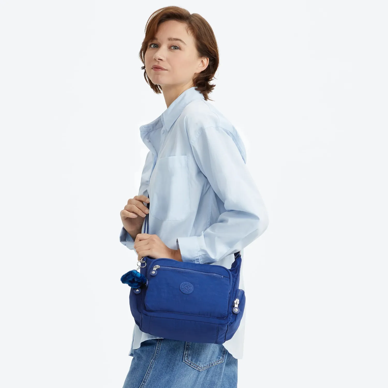 Kipling Gabbie S schoudertas Blazing Blue medium nylon