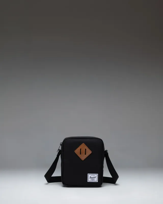 Herschel Heritage Crossbody tas zwart ruitmotief