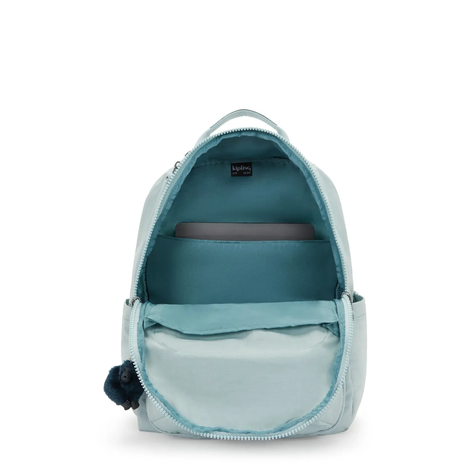 Kipling Seoul rugzak Groot Breezy Blue 15 inch waterafstotend