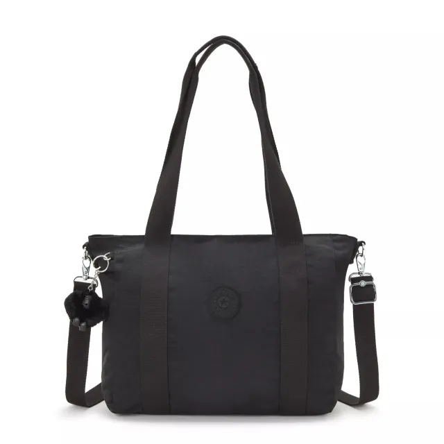 Kipling Asseni S shopper Black Noir klein met schouderriem