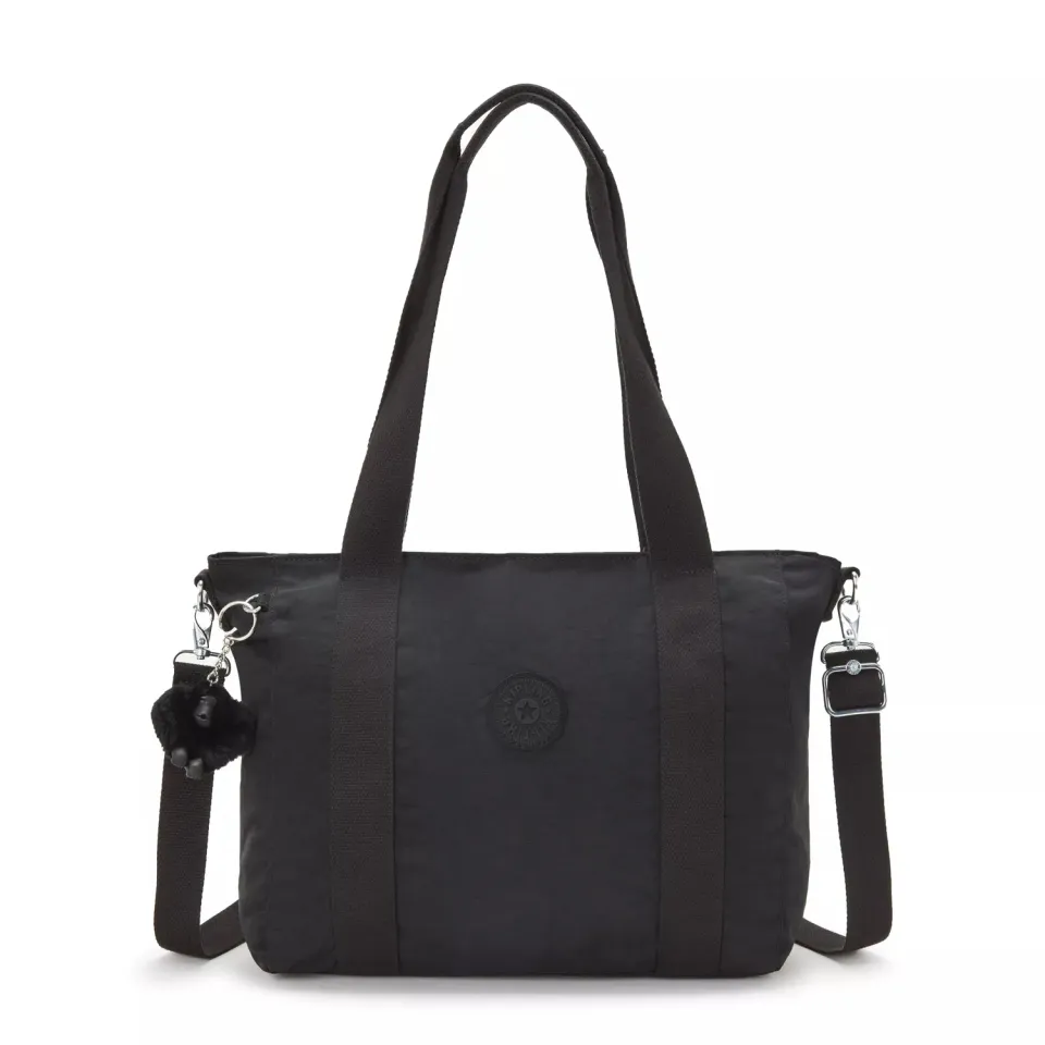 Kipling Asseni S shopper Black Noir klein met schouderriem