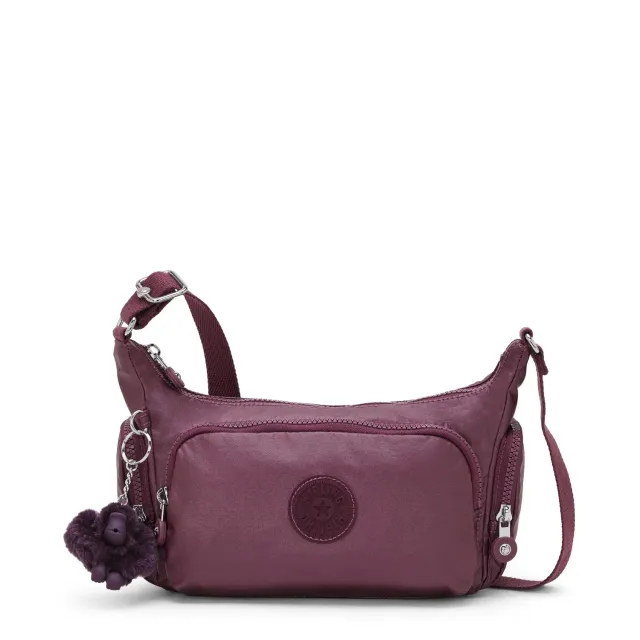 Kipling Gabbette S crossbody Grape Wine Metallic Klein