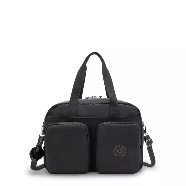 Kipling Defea XL weekendtas Medium Black Noir met laptopvak