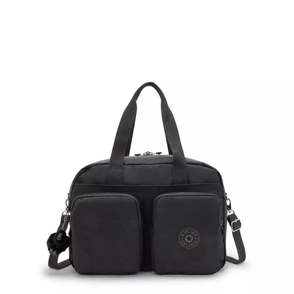 Kipling Defea XL weekendtas Medium Black Noir met laptopvak