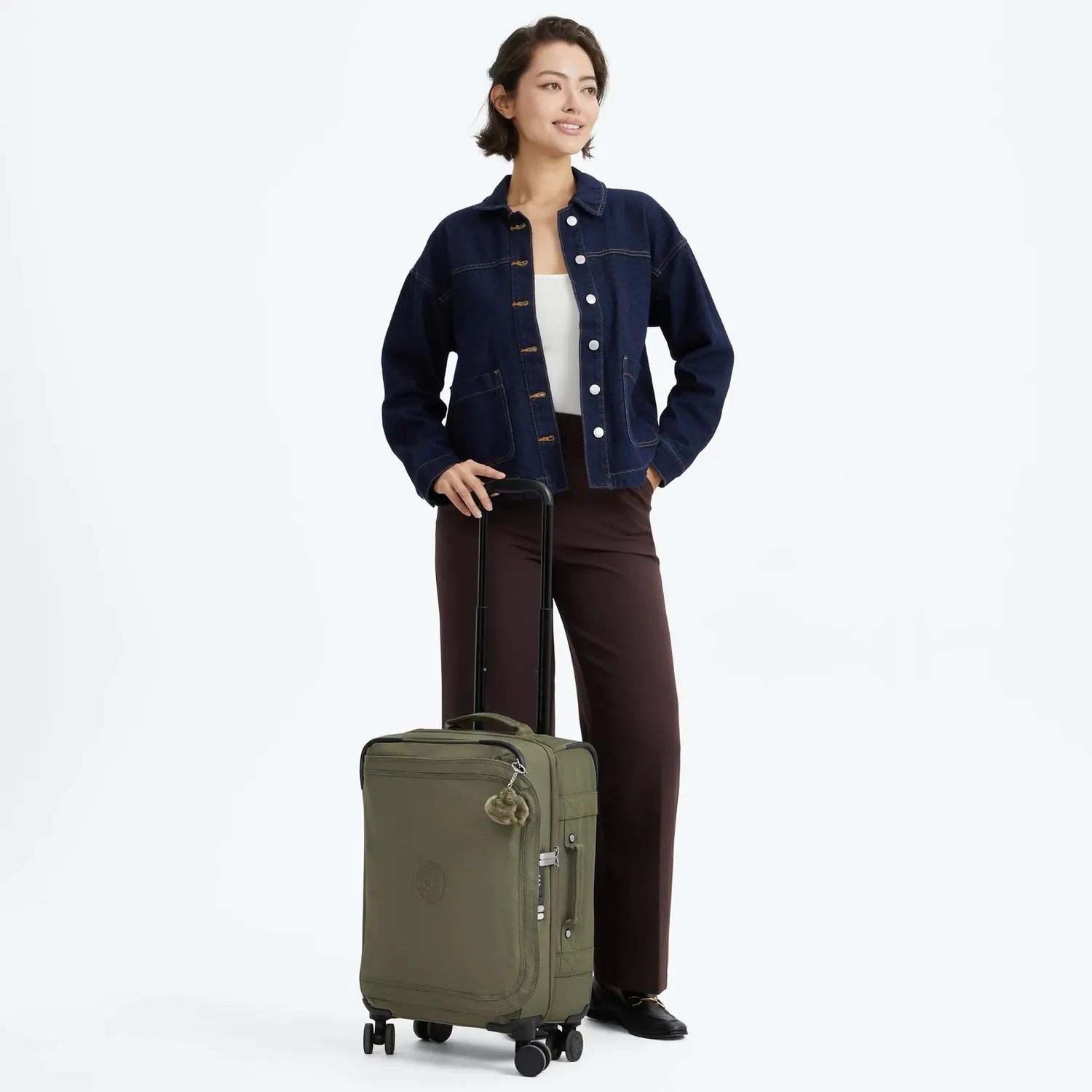 Kipling Spontaneous S Koffer Klein Almost Sage 4 wielen