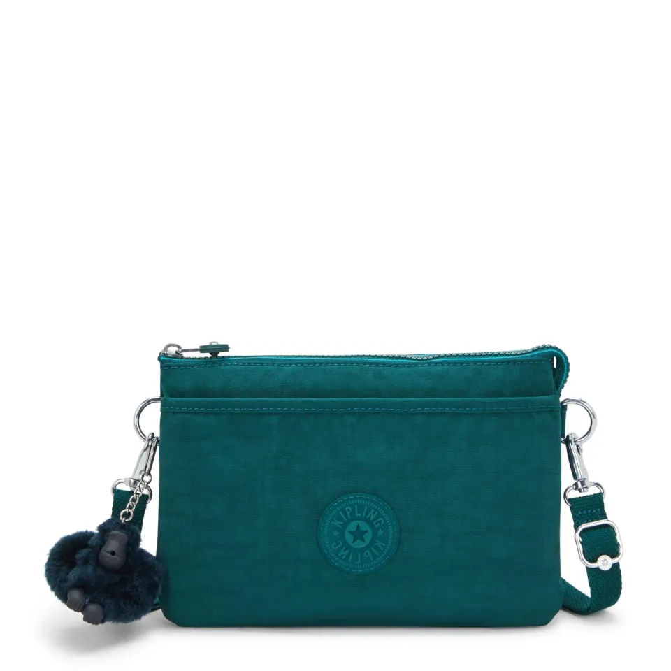 Kipling Riri crossbodytas Klein Tailored Green groen