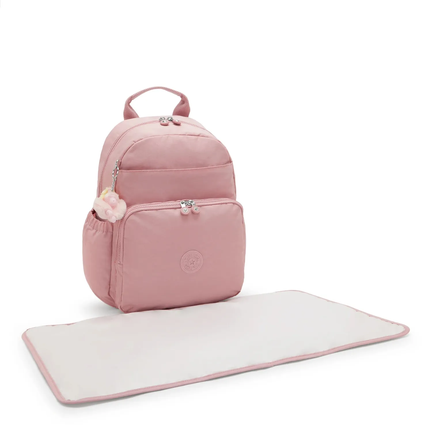 Kipling Maisie babyrugzak Tiny Smoky Blush Medium met verschoonmat