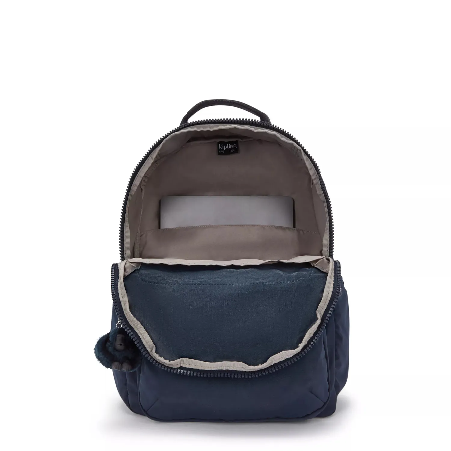 Kipling Seoul rugzak groot Blue Bleu 2 15 inch laptopvak