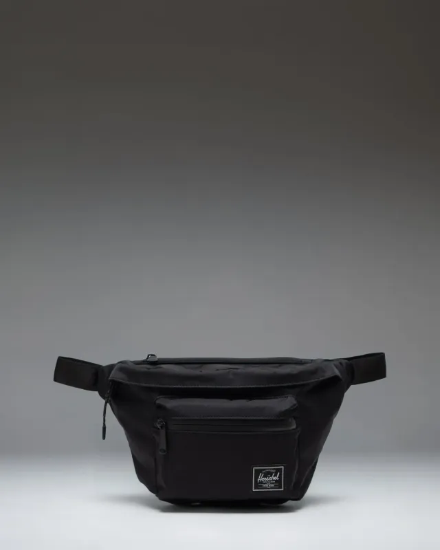 Herschel Pop Quiz Hip Pack Twill heuptas zwart grijs