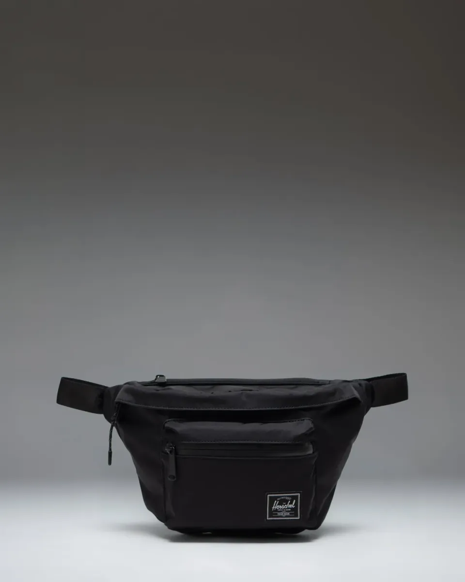 Herschel Pop Quiz Hip Pack Twill heuptas zwart grijs