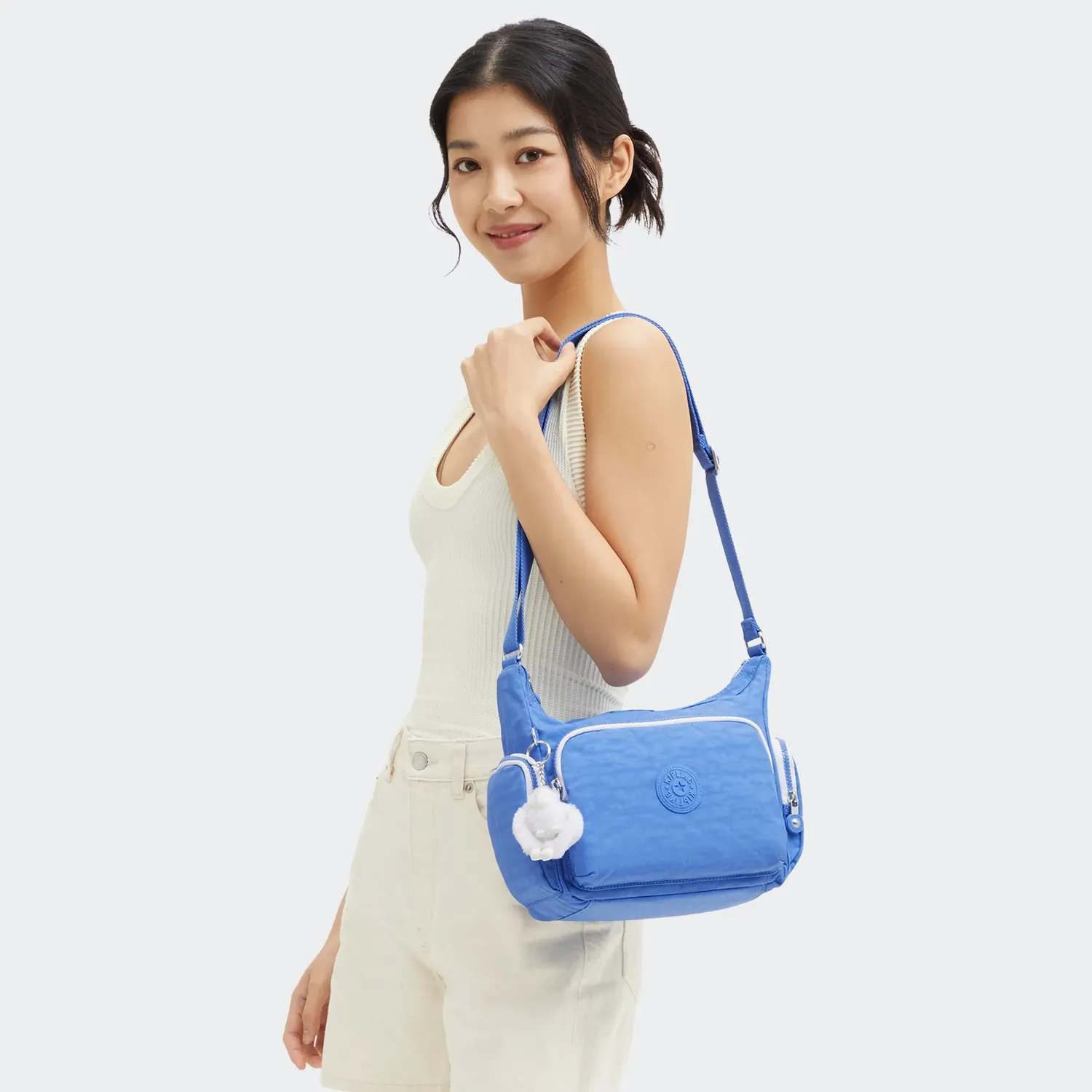 Kipling Gabb S crossbodytas Medium Cocktail Blue ritsvakken