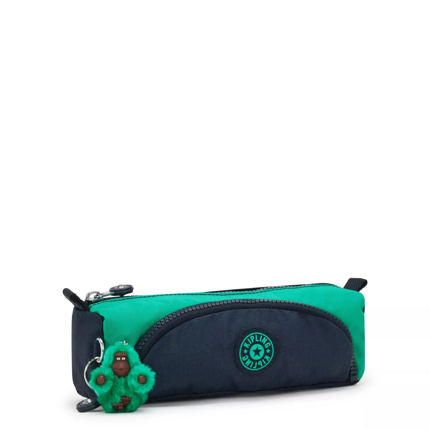Kipling Cute pennenzak Medium Blue Green Block nylon