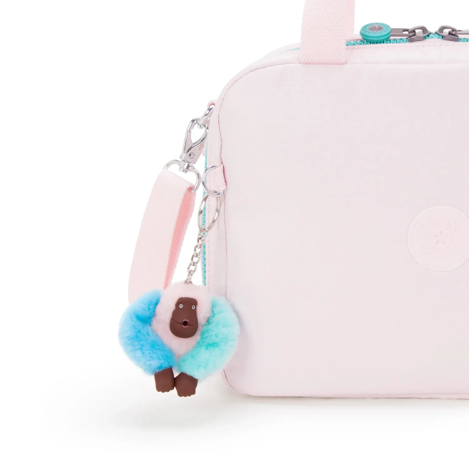 Kipling Miyo lunchtas Groot Sea Pink Metallic glans