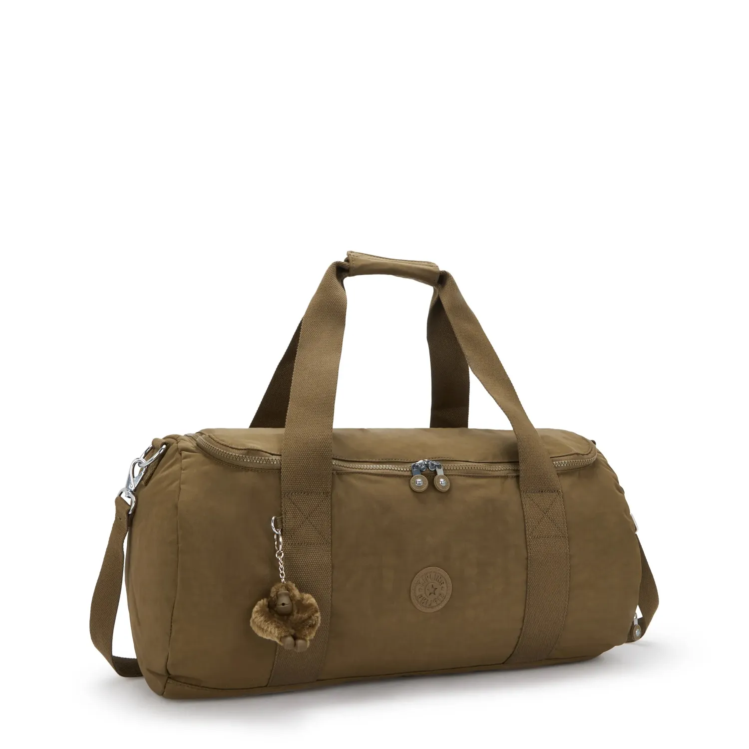 Kipling Argus S Duffeltas Smooth Khaki Klein met schoenvak