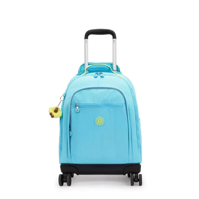 Kipling New Zea rugzak met wielen Splash Blue Groot laptopvak