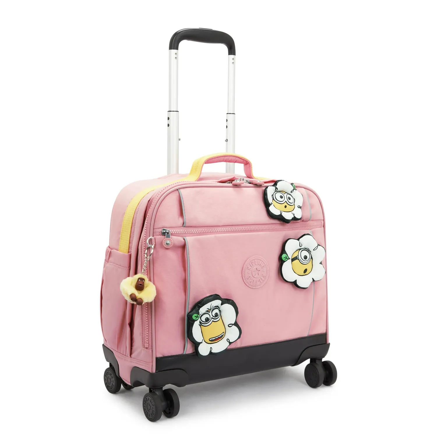 Kipling New Storia trolley Pink Daisy Groot Minions