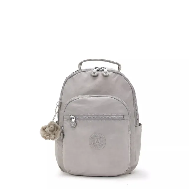 Kipling Seoul S kleine rugzak Grey Gris met tabletvak 11 inch
