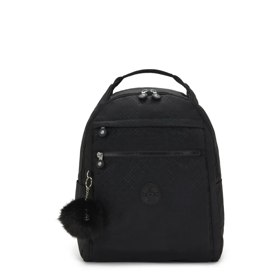 Kipling Micah rugzak Medium Echo Embossed met laptopvak