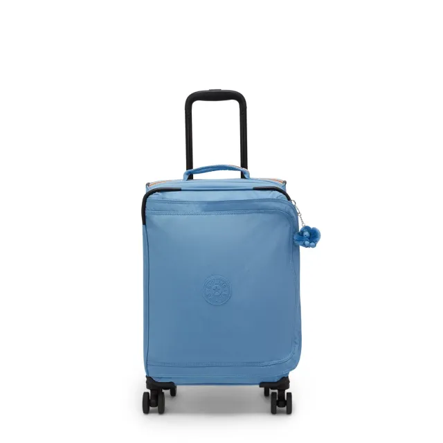 Kipling Spontaneous S koffer Vintage Blue klein 4 wielen