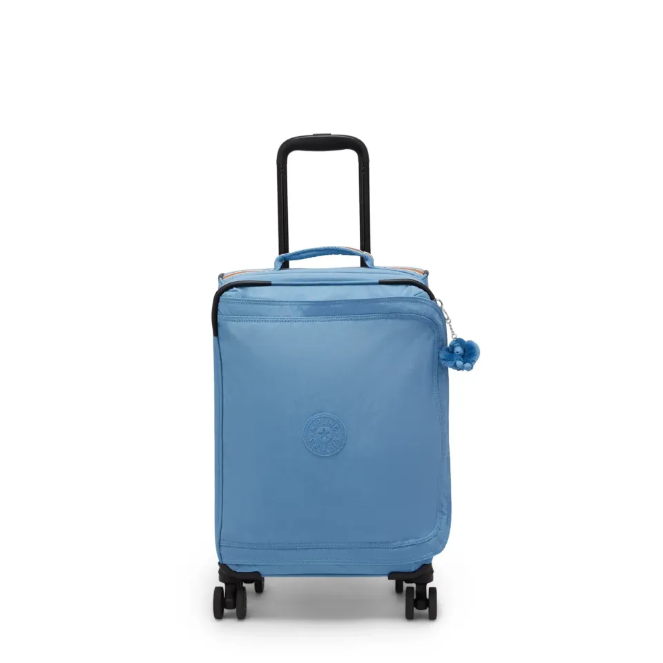 Kipling Spontaneous S koffer Vintage Blue klein 4 wielen