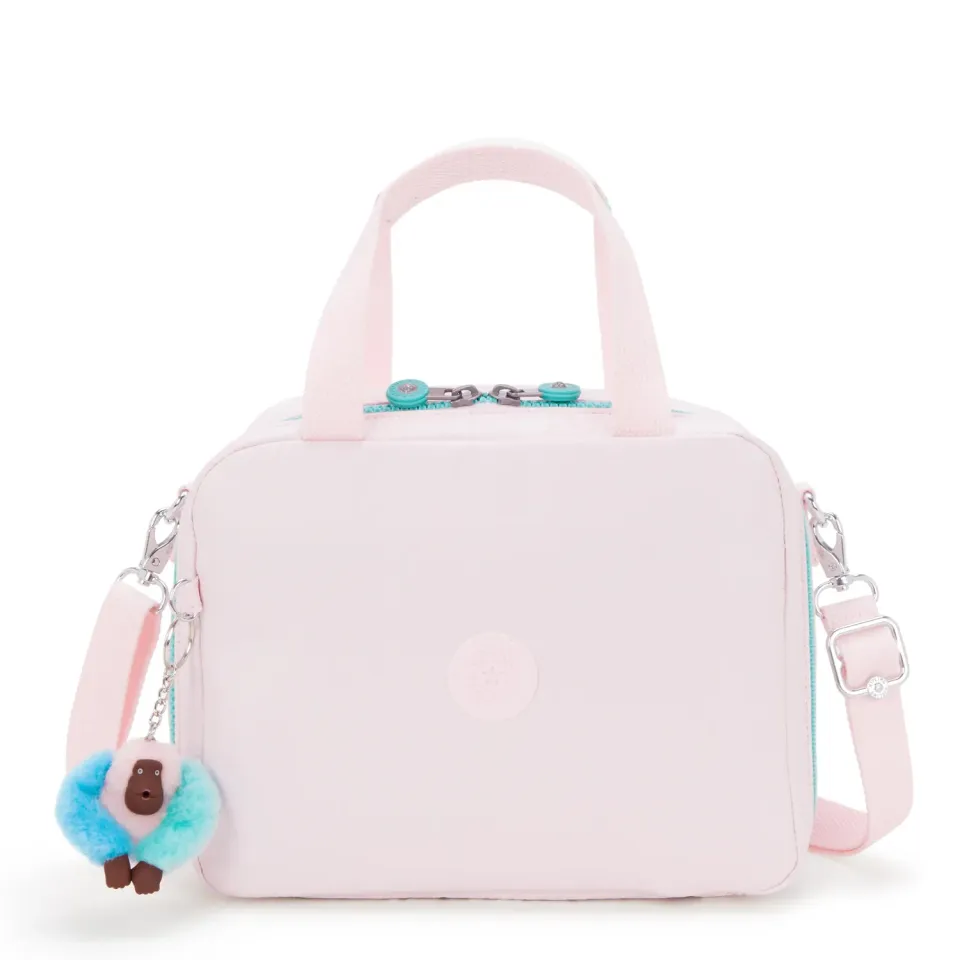 Kipling Miyo lunchtas Groot Sea Pink Metallic glans