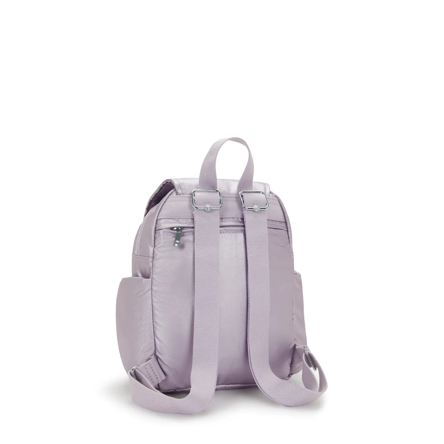 Kipling City Zip Mini rugzak Lilac Moon Metallic klein glans