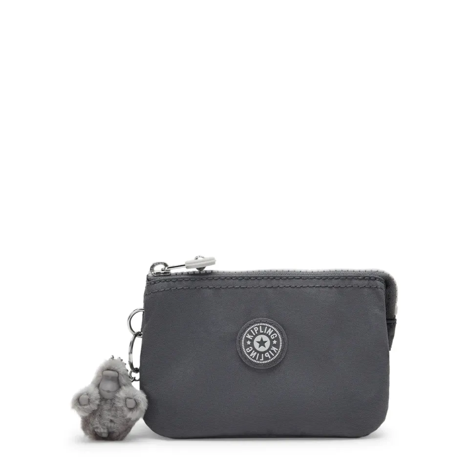 Kipling Creativity S portemonnee Moonlit Grey klein met rits