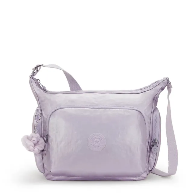 Kipling Gabb crossbodytas Groot Lilac Moon metallic glans