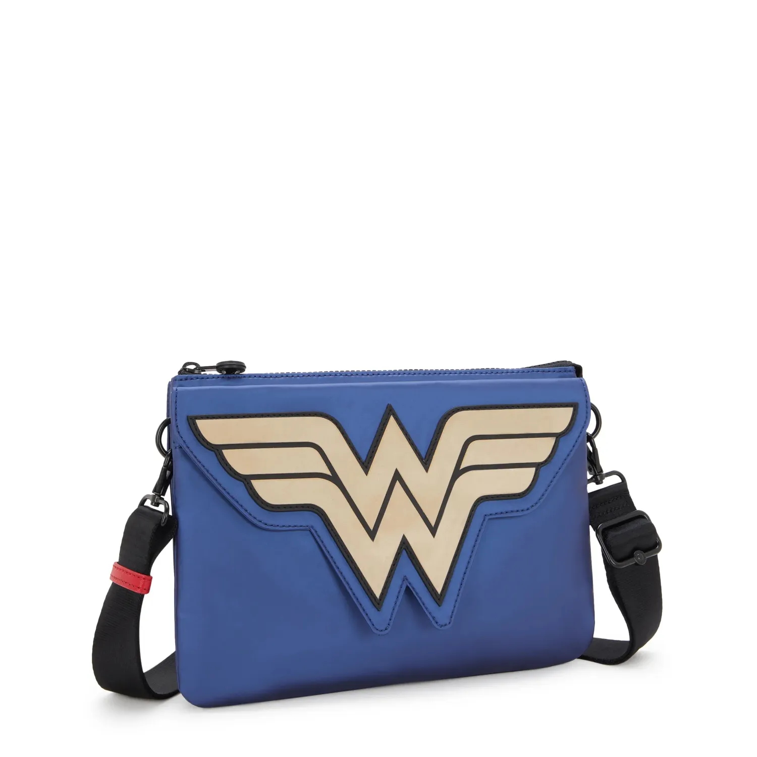 Kipling Riri L Flap crossbody Wonder Blue Medium metallic